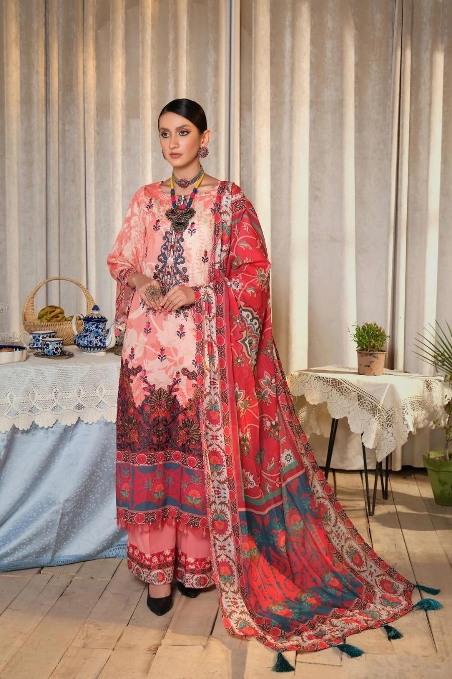 Digital Printed Embroidered Lawn Collection Vol-2 By Jacquard BrandedCutPieces