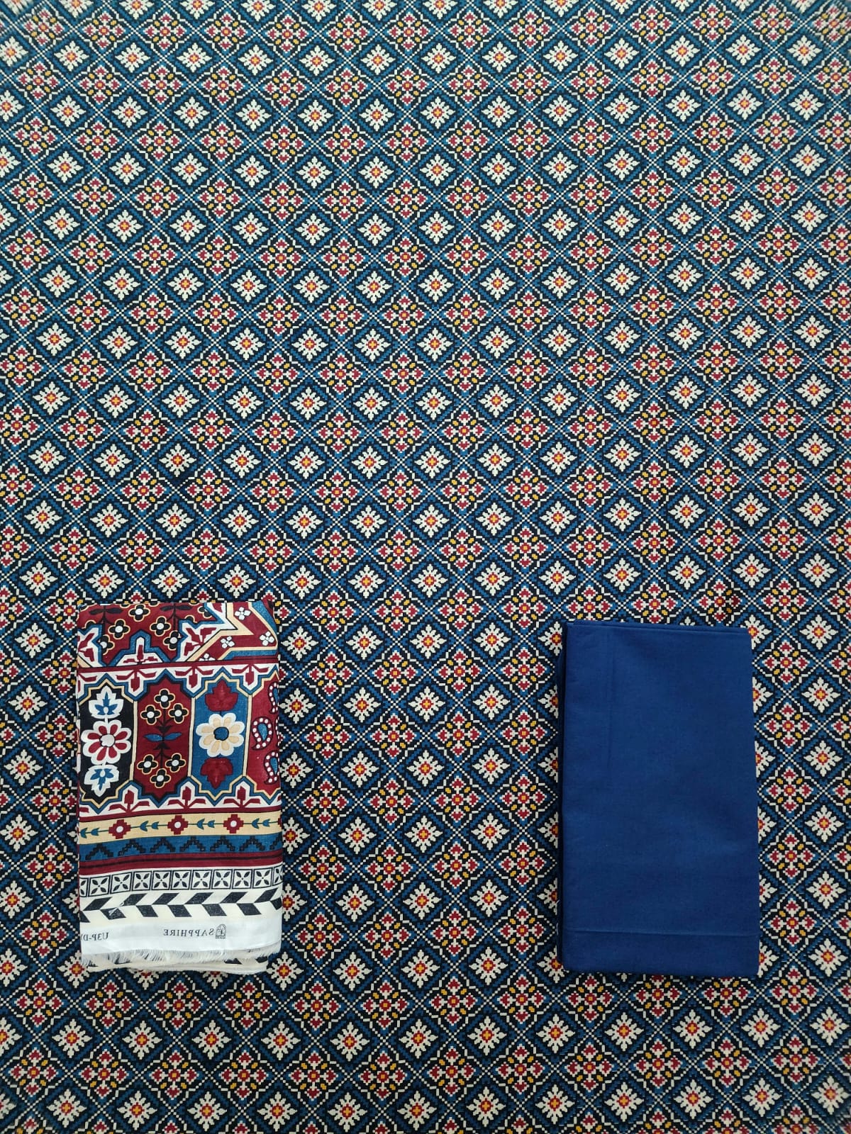 Sapphire Printed Unstitched Lawn 3pc