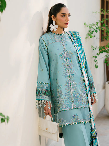 Bin Ilyas Luxury Embroidered Kotrai Olivia 3pc