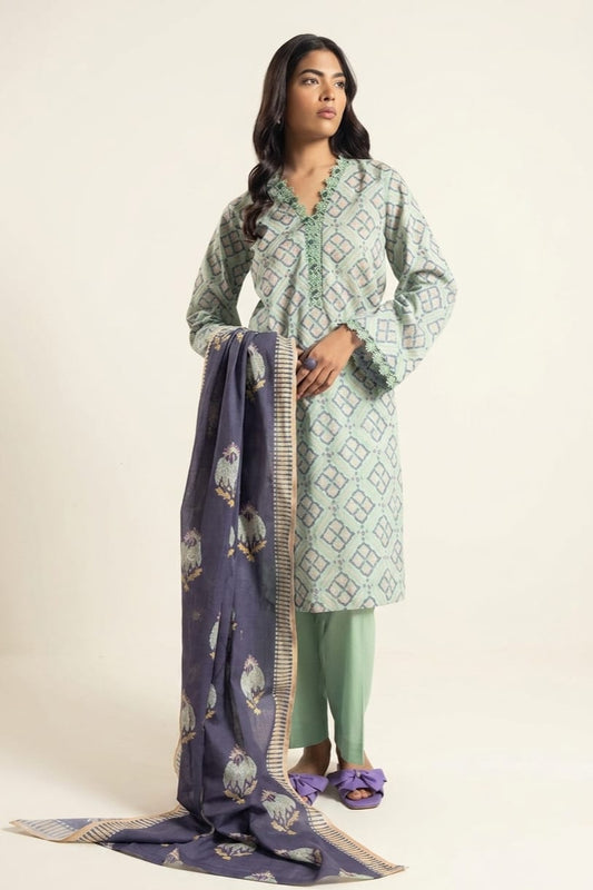 Al Karam Unstitched Printed Lawn 3pc