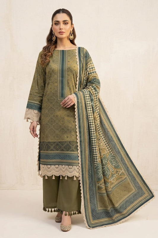 Safa Iman Unstitched Printed Lawn 3pc