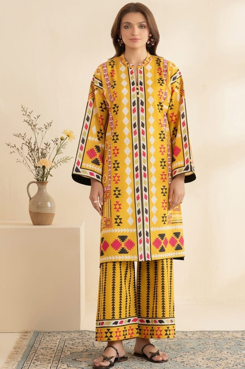 Mahnur Stitched Printed Lawn ST 2pc