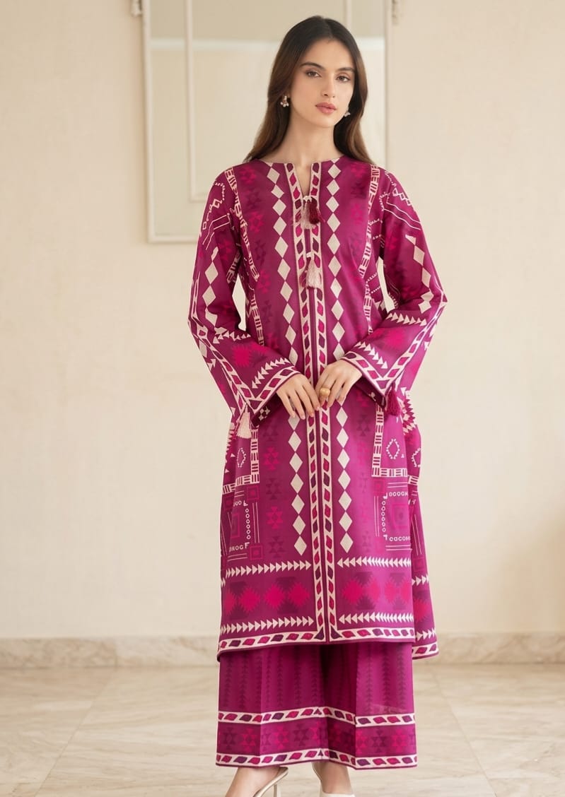 Mahnur Stitched Printed Lawn ST 2pc