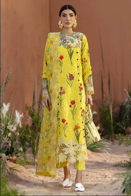 Parishay IV Bloom Embroidered Luxury Lawn 3pc