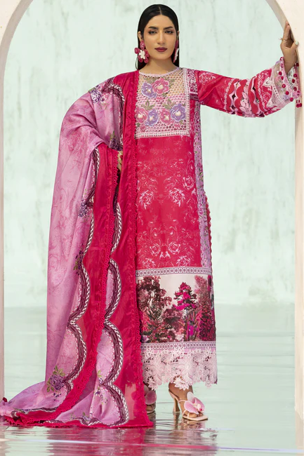 Parishay IV Bloom Embroidered Luxury Lawn 3pc