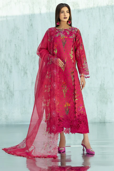 Parishay IV Bloom Embroidered Luxury Lawn 3pc