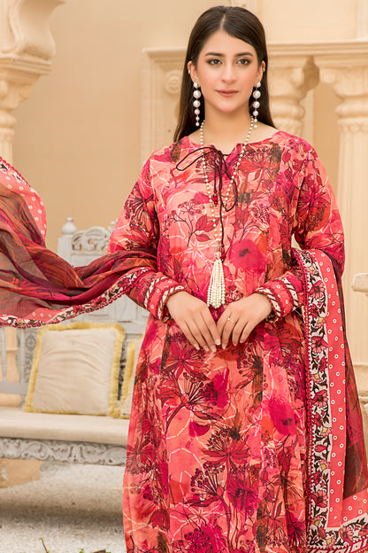 Jacquard Printed Lawn Unstitched 3pc