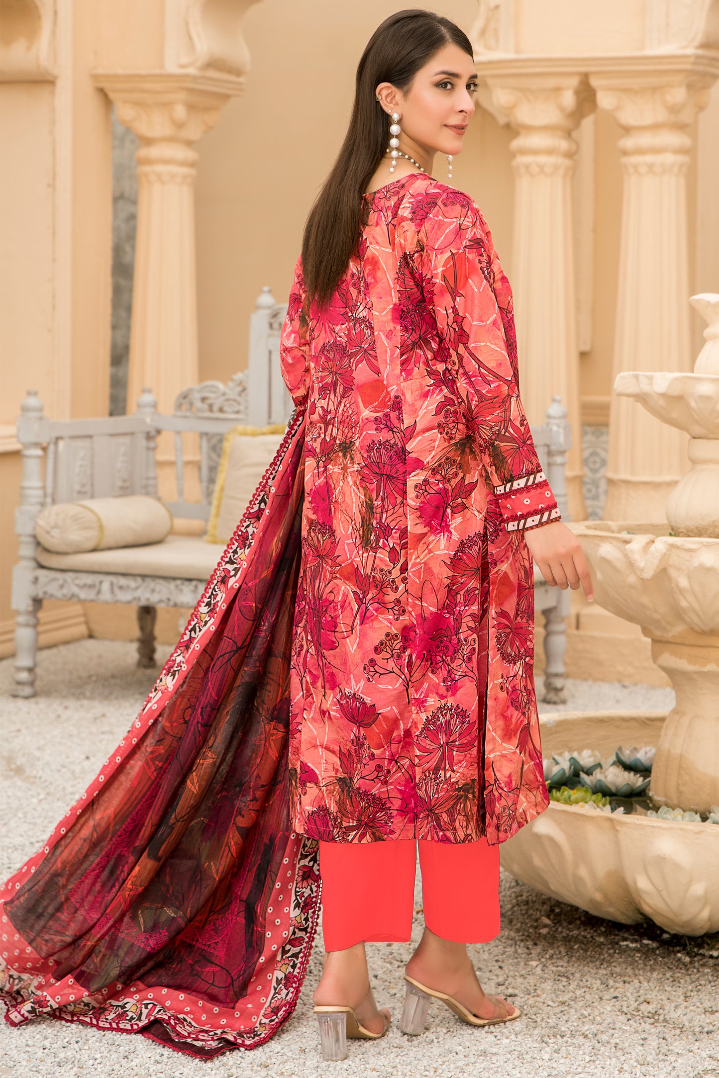 Jacquard Printed Lawn Unstitched 3pc