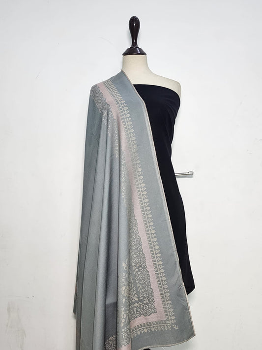 Mix Brand Self Jacquard Khaddar Shirt Dupatta 2pc