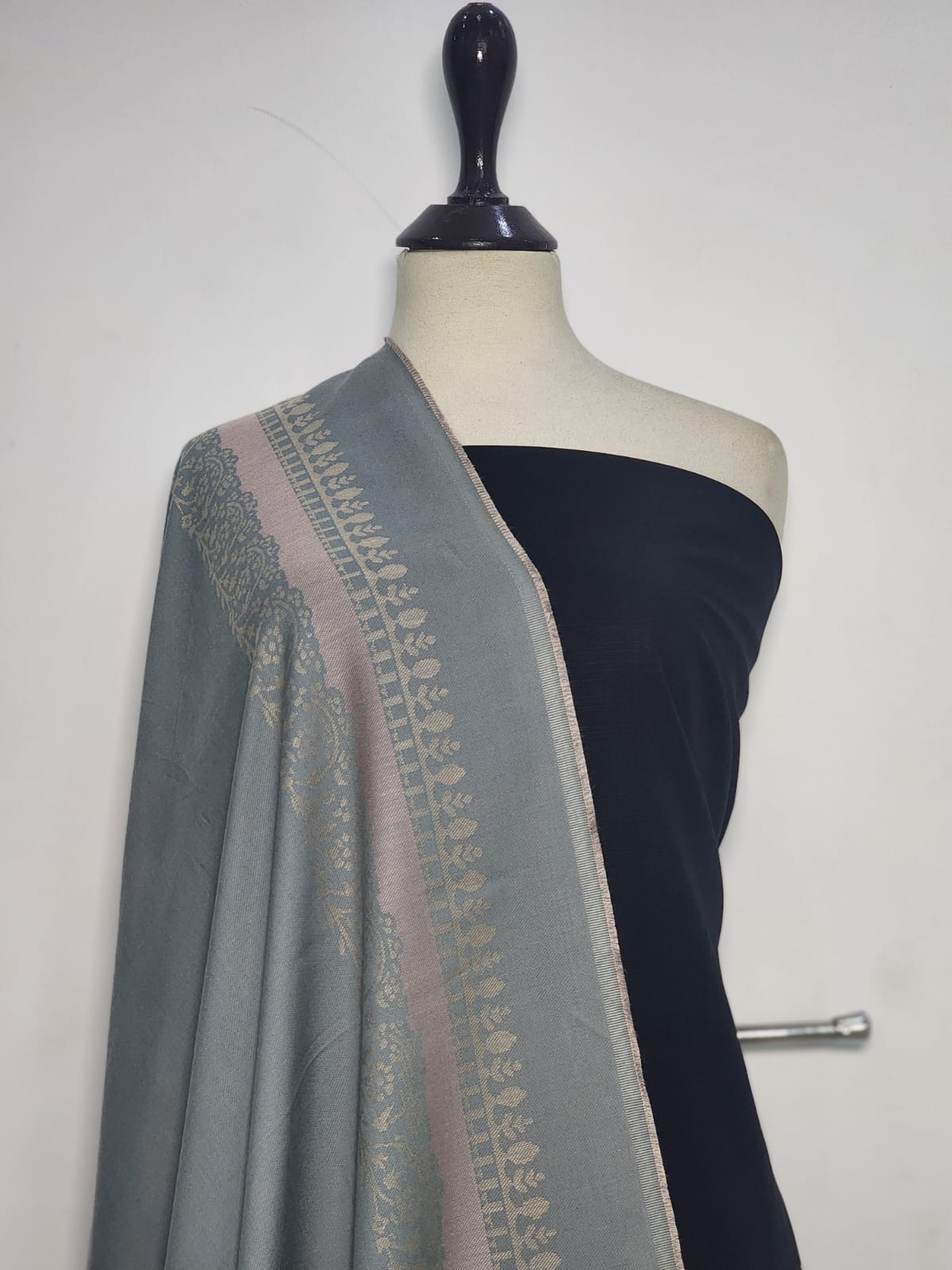 Mix Brand Self Jacquard Khaddar Shirt Dupatta 2pc