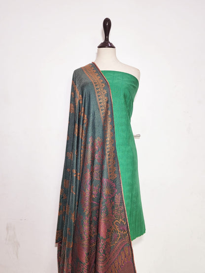 Mix Brand Self Jacquard Khaddar Shirt Dupatta 2pc