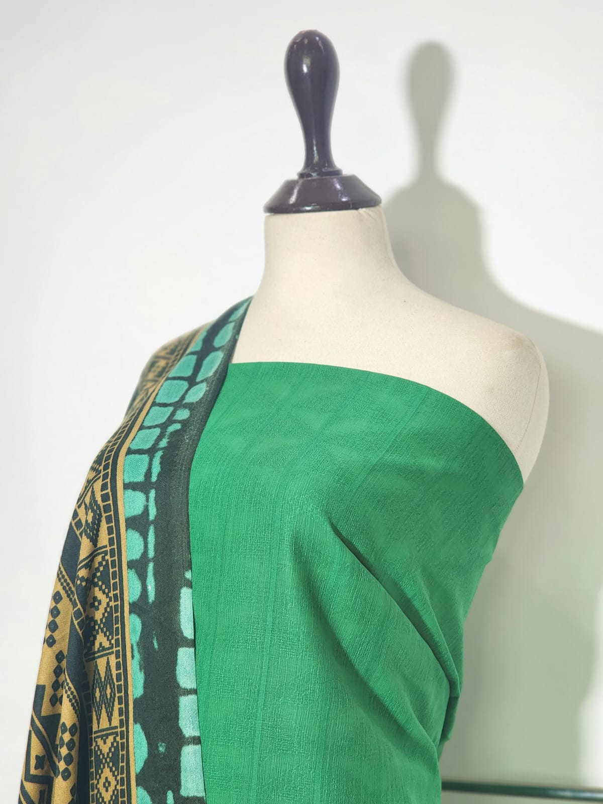 Mix Brand Self Jacquard Khaddar Shirt Dupatta 2pc