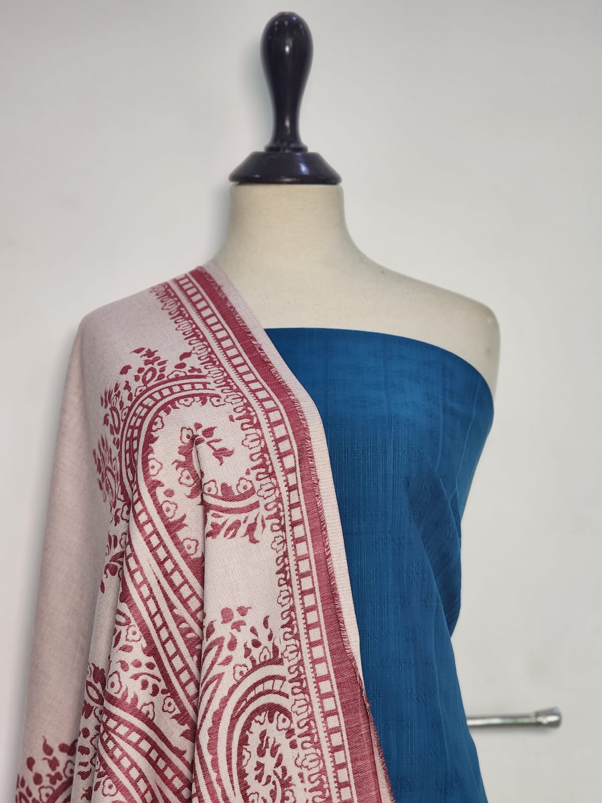 Mix Brand Self Jacquard Khaddar Shirt Dupatta 2pc