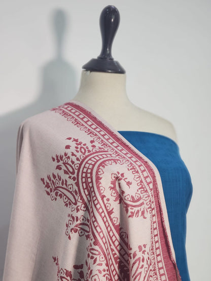 Mix Brand Self Jacquard Khaddar Shirt Dupatta 2pc