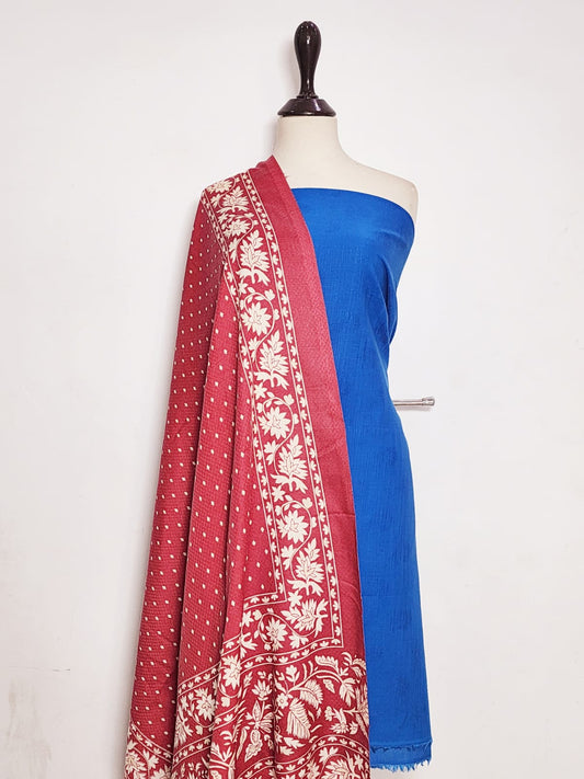 Mix Brand Self Jacquard Khaddar Shirt Dupatta 2pc