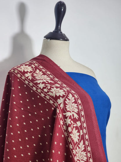 Mix Brand Self Jacquard Khaddar Shirt Dupatta 2pc