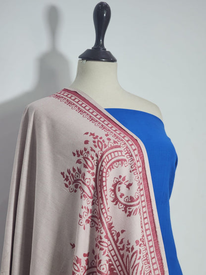 Mix Brand Self Jacquard Khaddar Shirt Dupatta 2pc