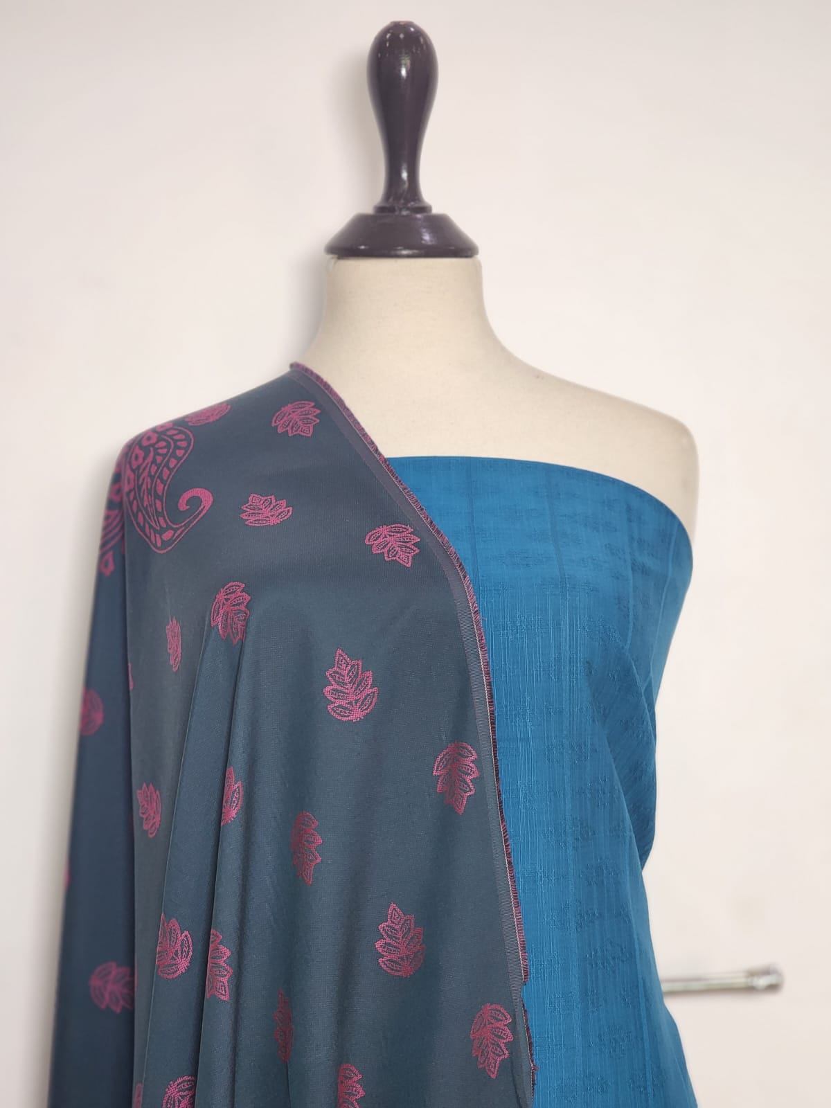 Mix Brand Self Jacquard Khaddar Shirt Dupatta 2pc