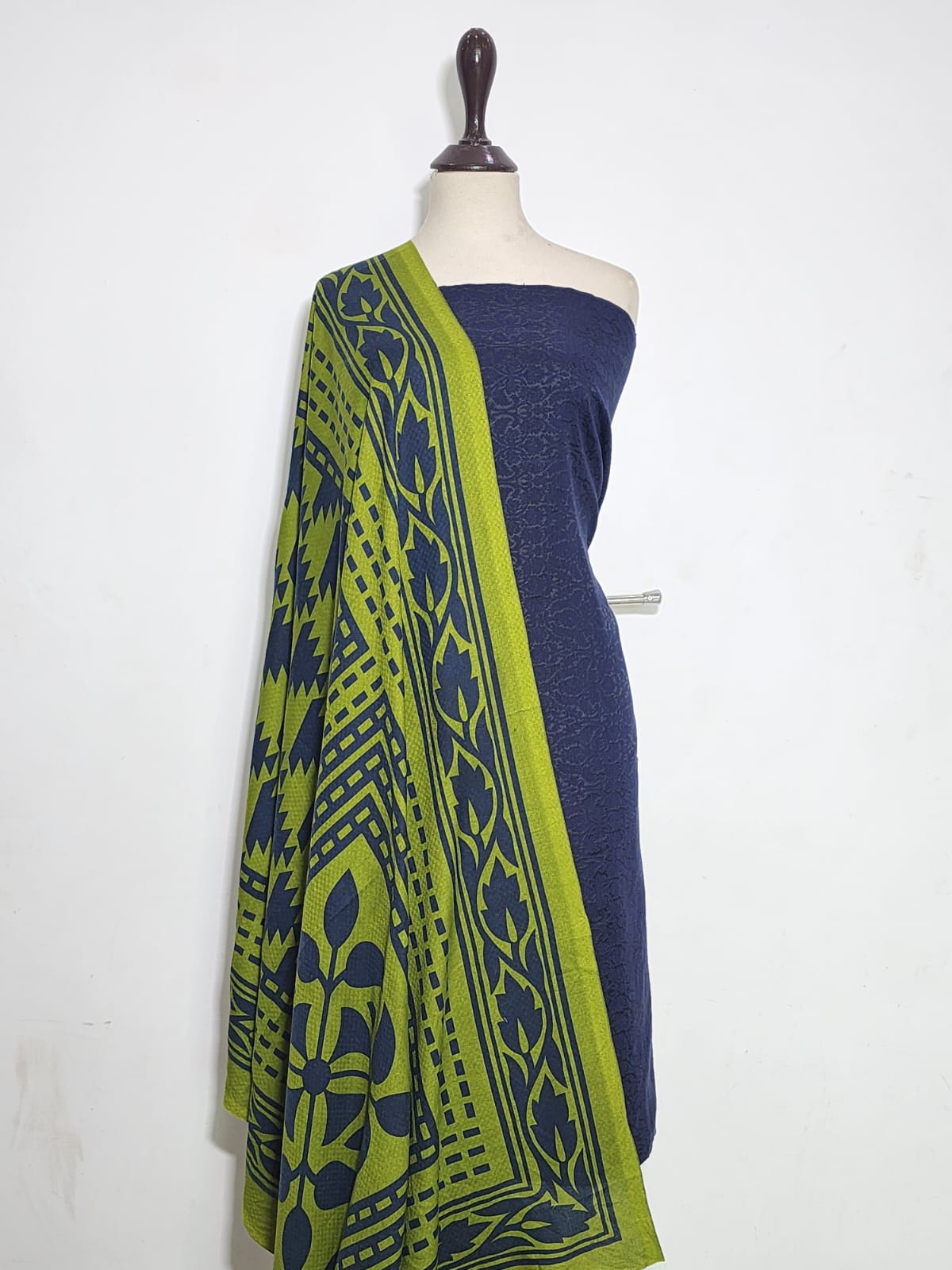 Mix Brand Self Jacquard Jamawar Shirt Dupatta 2pc