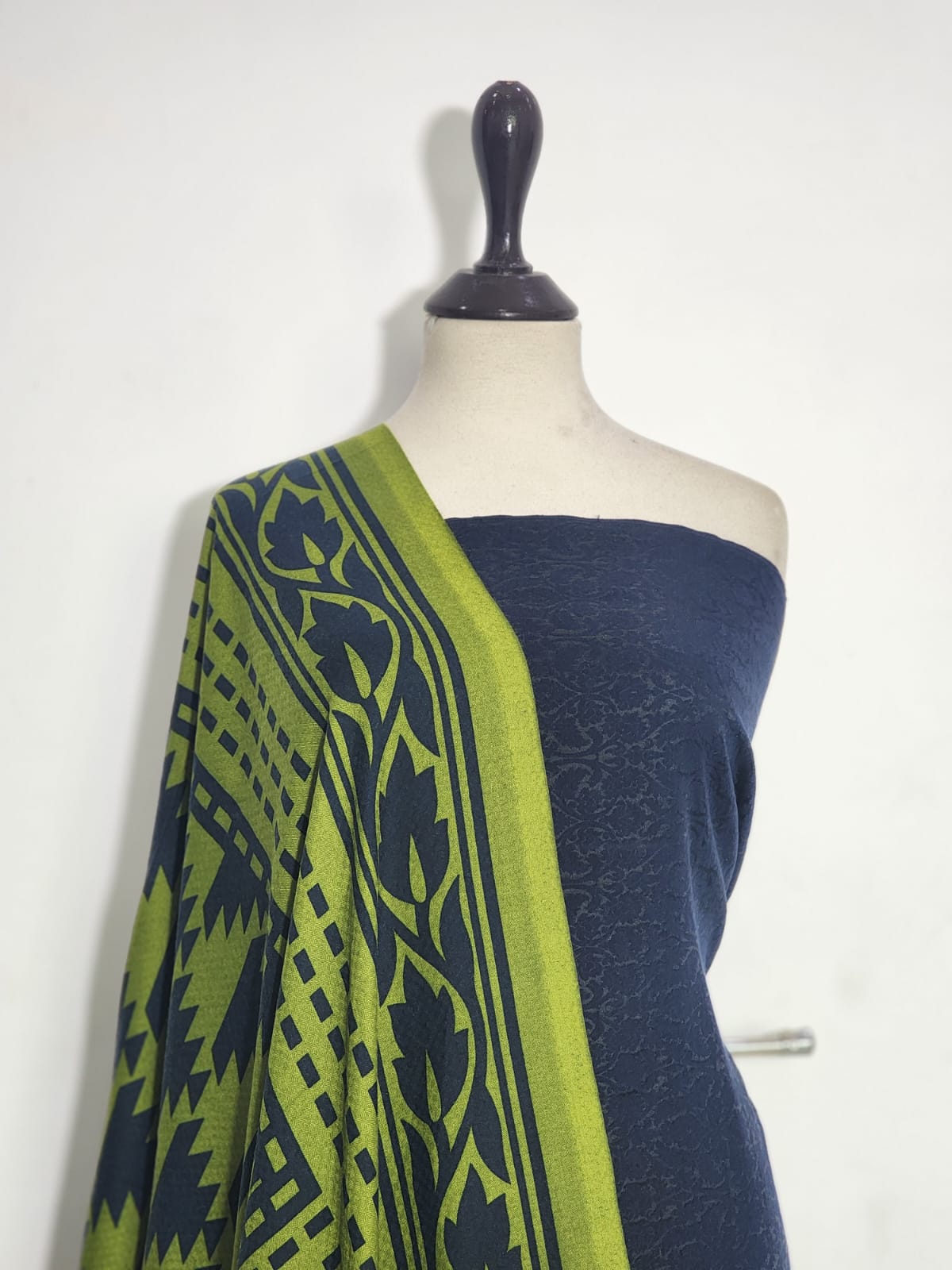 Mix Brand Self Jacquard Jamawar Shirt Dupatta 2pc