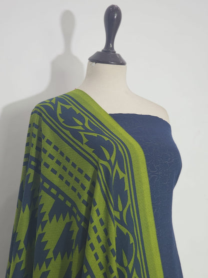 Mix Brand Self Jacquard Jamawar Shirt Dupatta 2pc