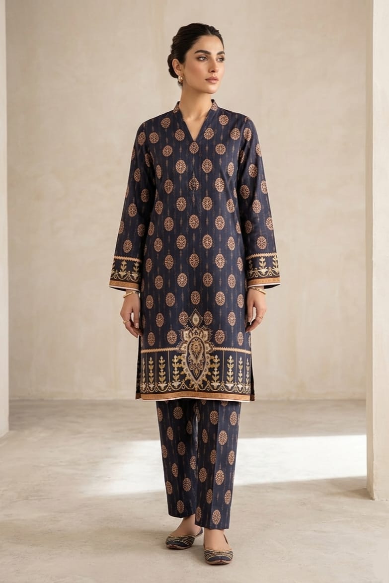 Cross Stitch Printed Lawn Unstitched Shirt