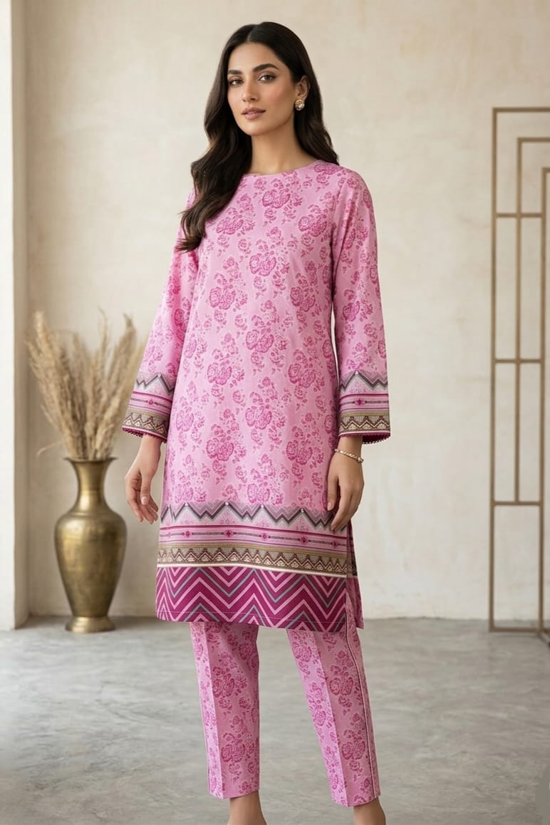 Cross Stitch Printed Lawn Unstitched Shirt