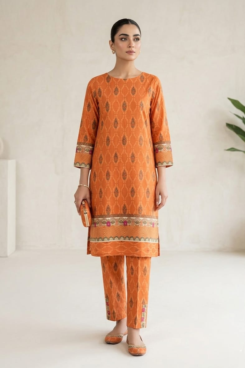 Cross Stitch Printed Lawn Unstitched Shirt