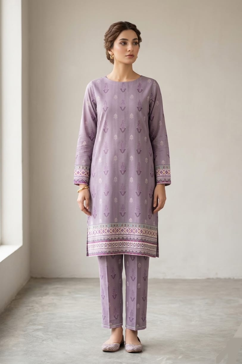 Cross Stitch Printed Lawn Unstitched Shirt