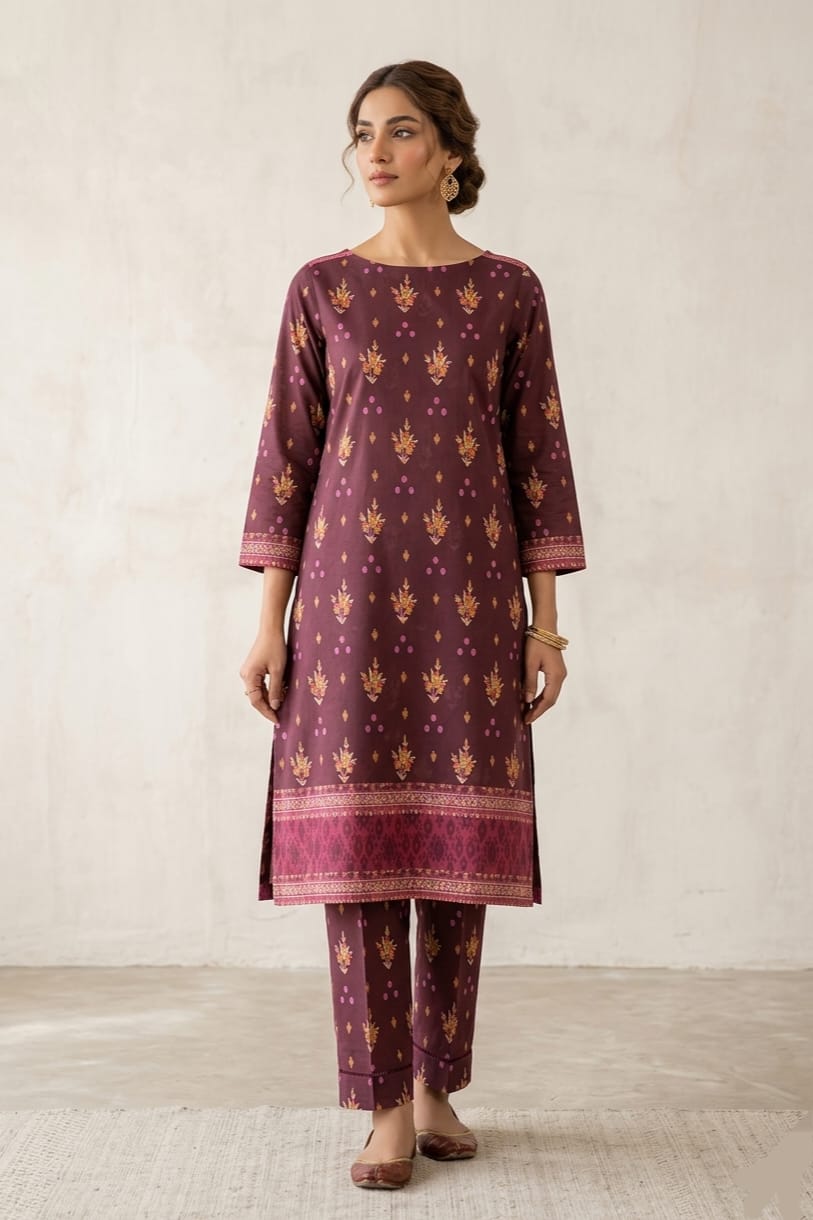 Cross Stitch Printed Lawn Unstitched Shirt