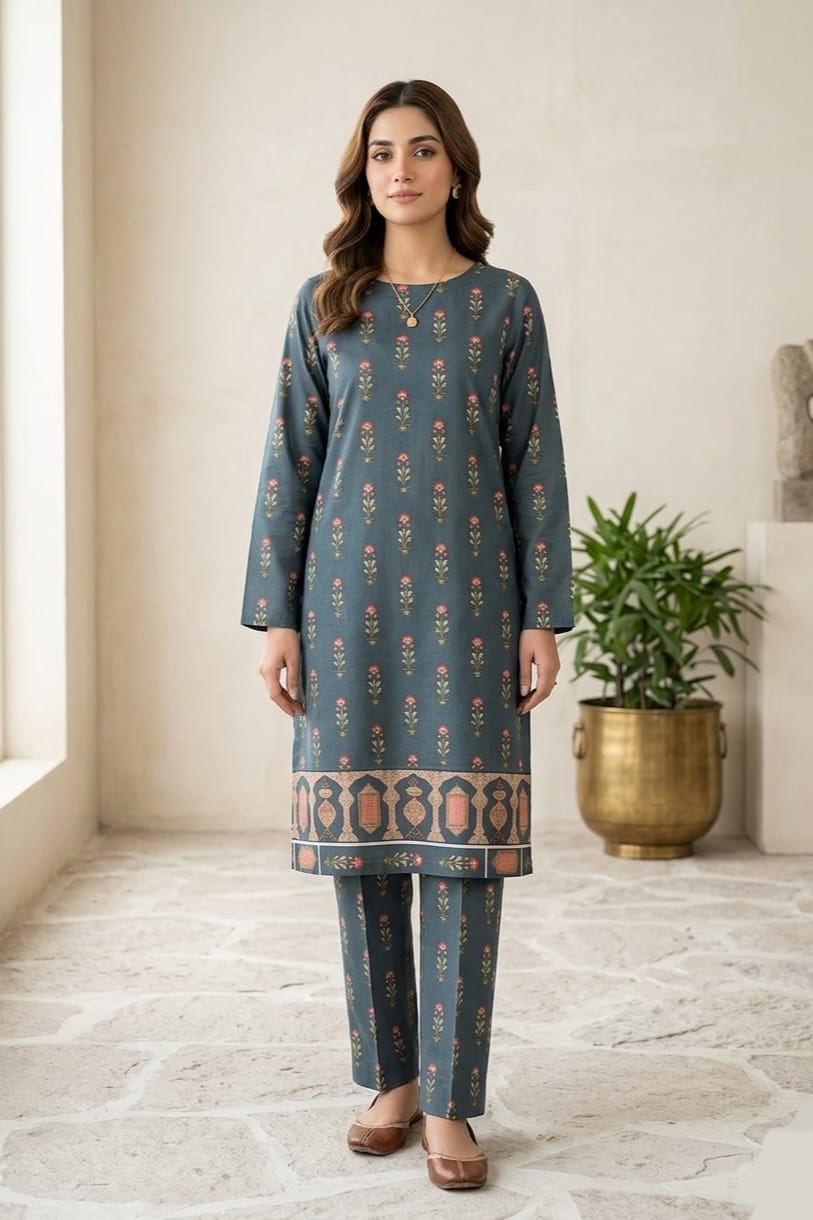 Cross Stitch Printed Lawn Unstitched Shirt