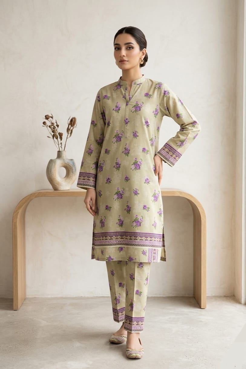 Cross Stitch Printed Lawn Unstitched Shirt