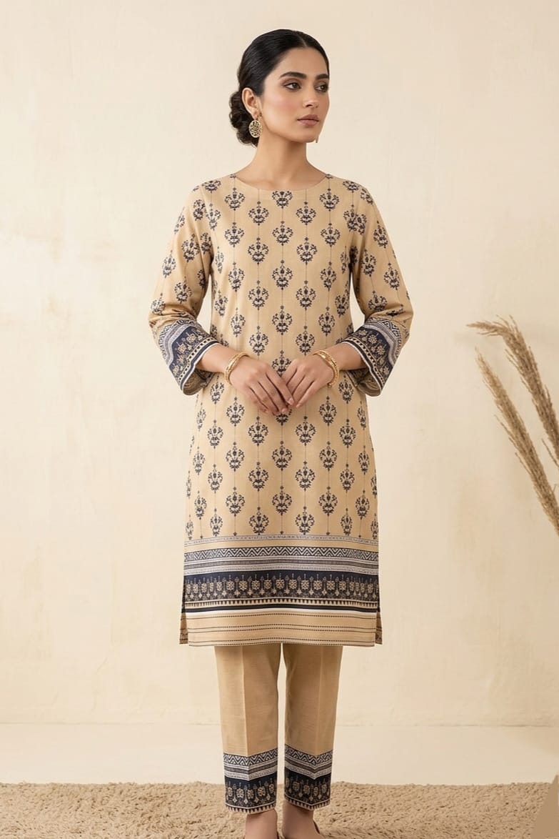 Cross Stitch Printed Lawn Unstitched Shirt