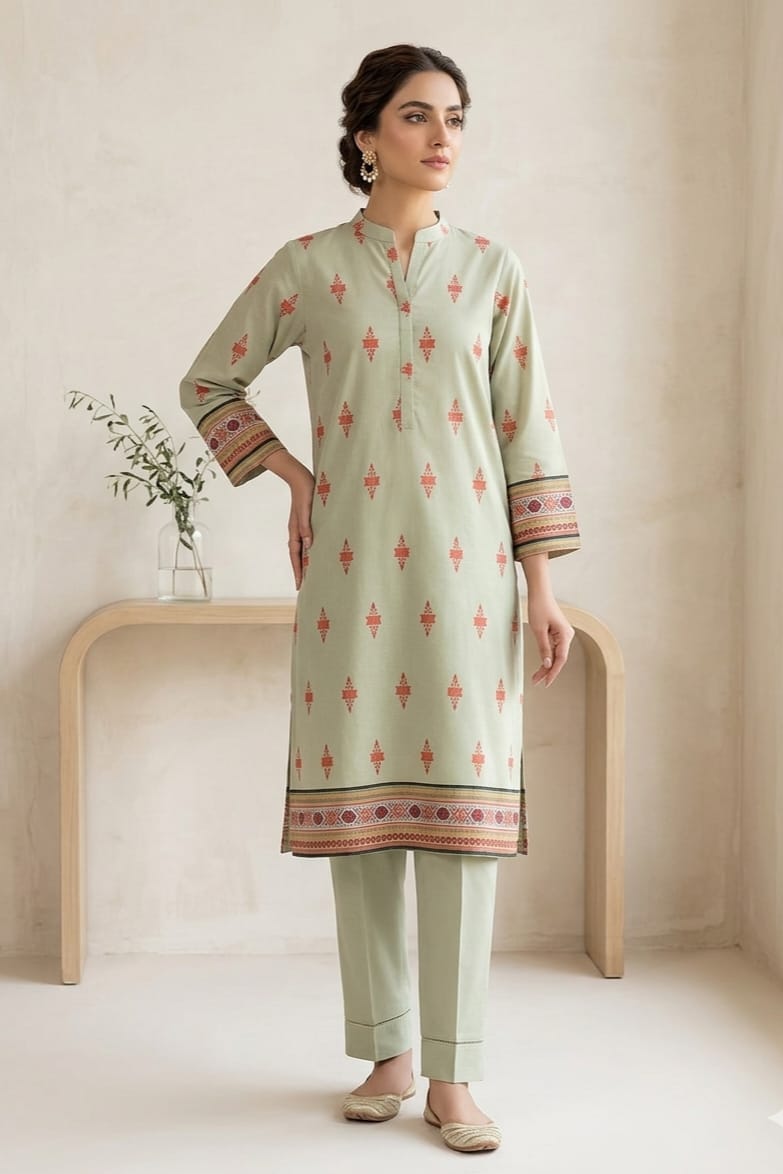 Cross Stitch Printed Lawn Unstitched Shirt