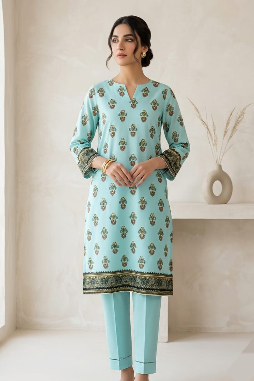 Cross Stitch Printed Lawn Unstitched Shirt