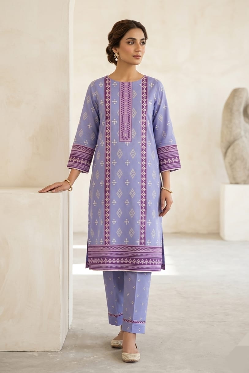 Cross Stitch Printed Lawn Unstitched Shirt