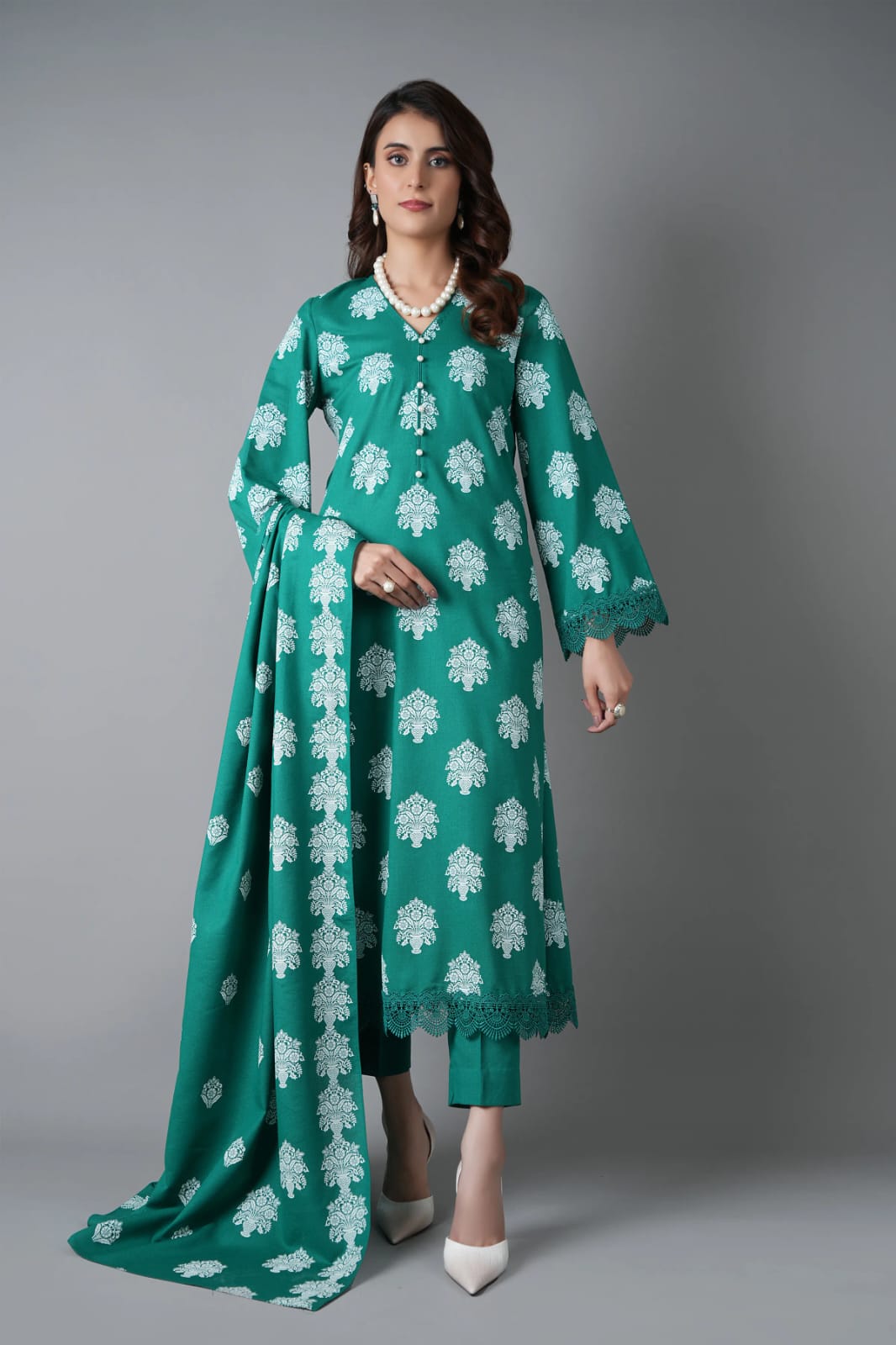 Bareeze Unstitched Printed Lawn 3Pc