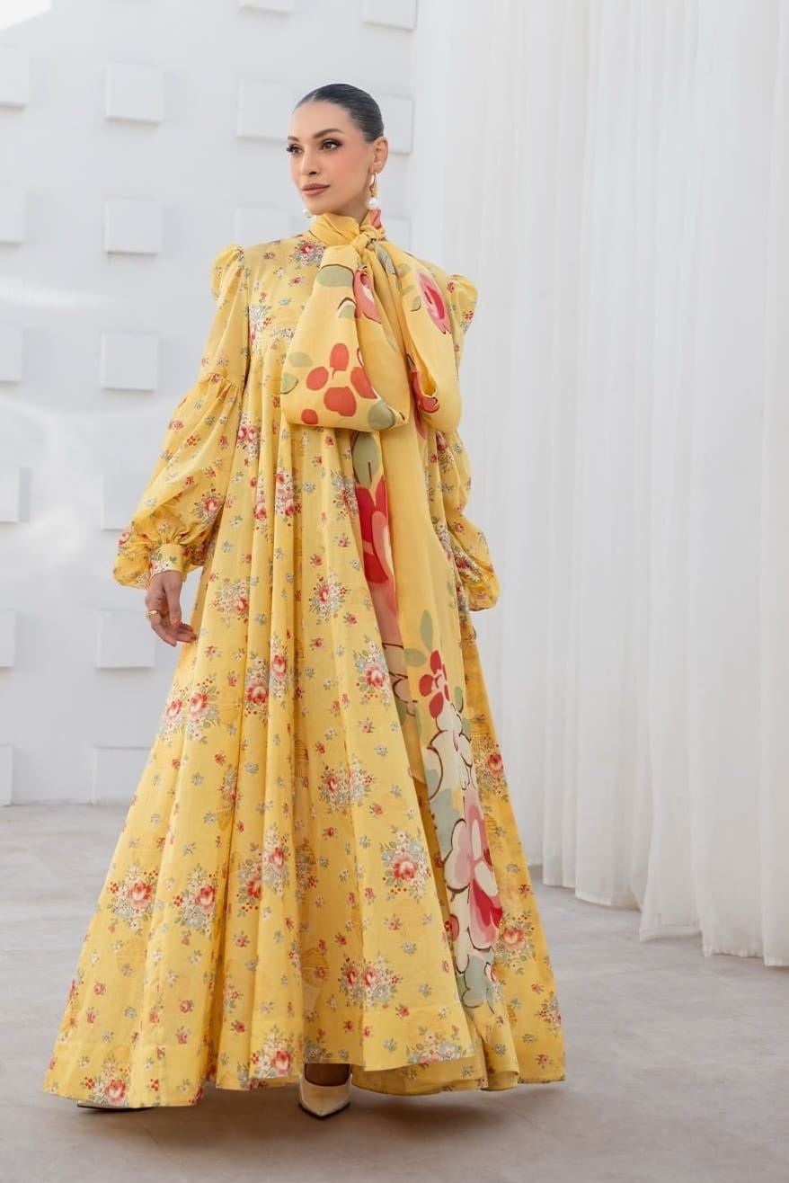 Bareeze Unstitched Printed Lawn 3Pc
