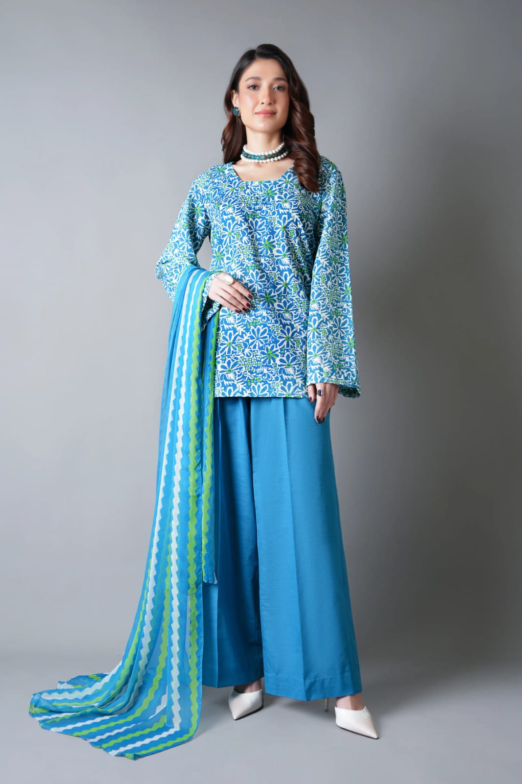 Bareeze Unstitched Printed Lawn 3Pc
