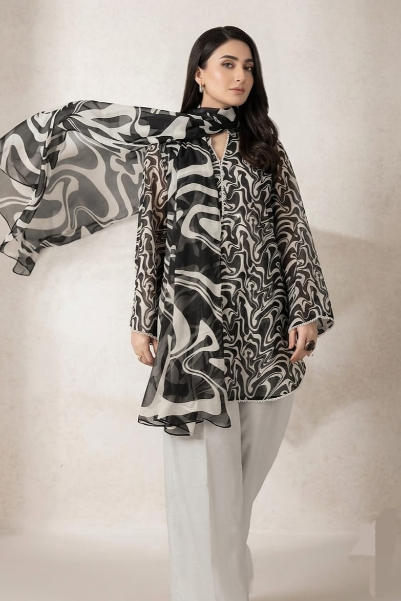 Bareeze Unstitched Printed Lawn 3Pc