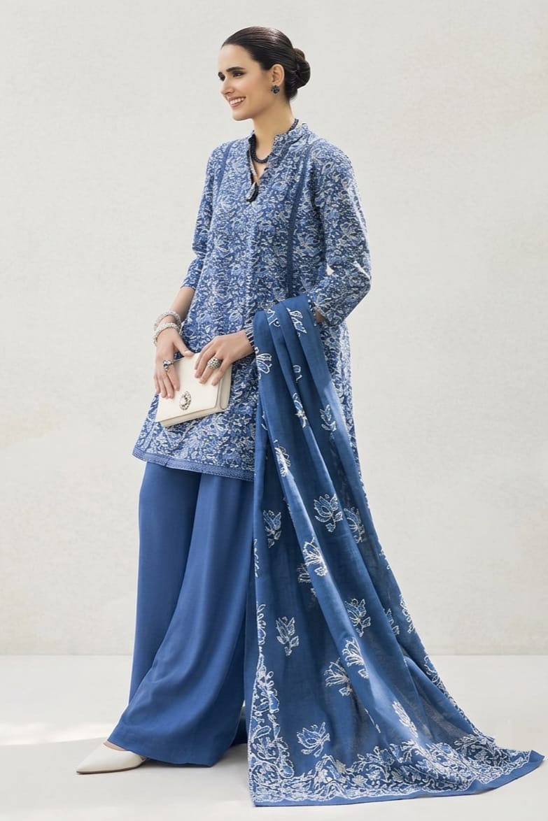 Bareeze Unstitched Printed Lawn 3Pc