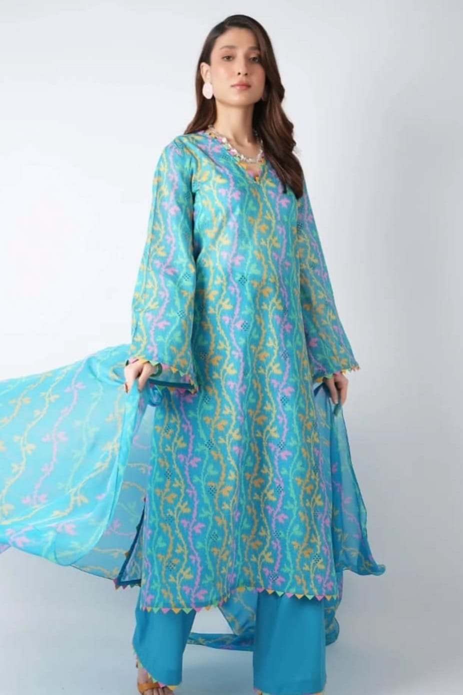 Bareeze Unstitched Printed Lawn 3Pc