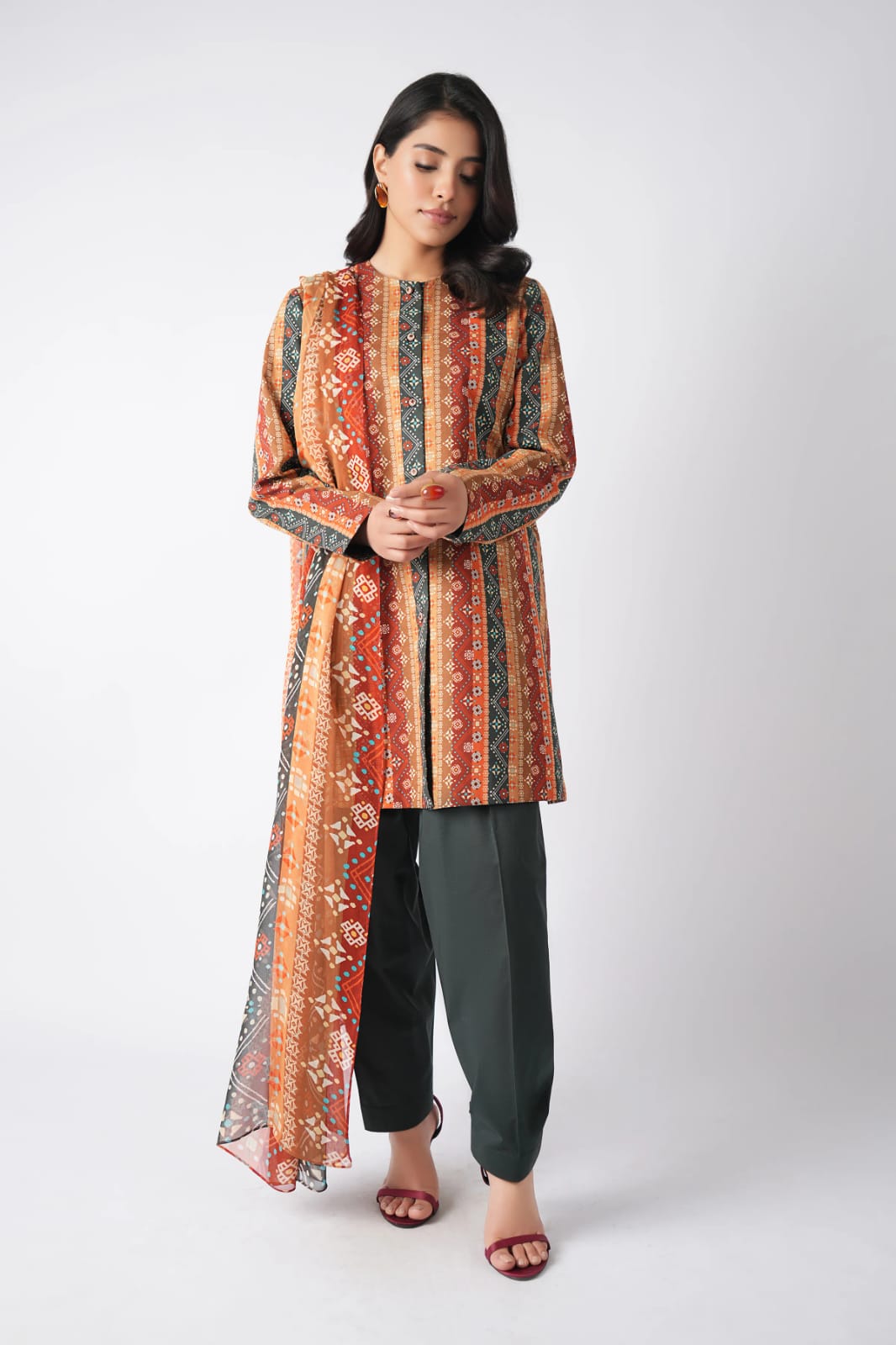 Bareeze Unstitched Printed Lawn 3Pc