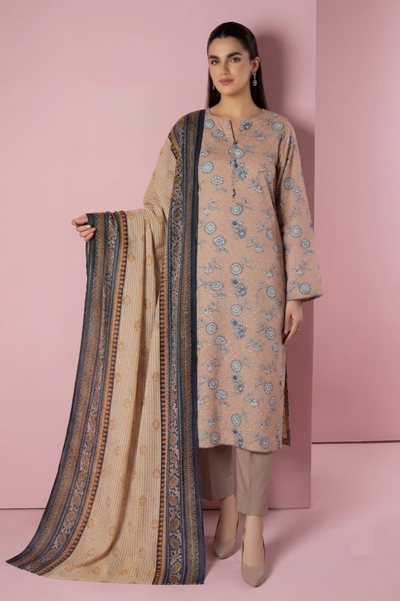 Nishat Unstitched Printed Lawn 3pc