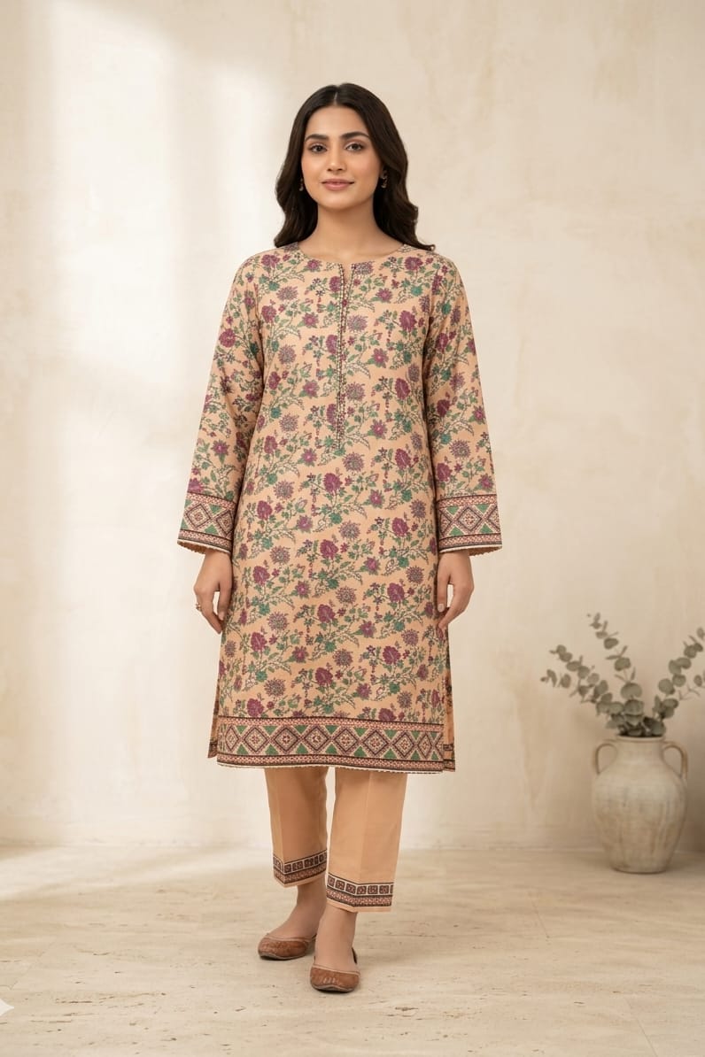 Cross Stitch Printed Lawn Unstitched Shirt
