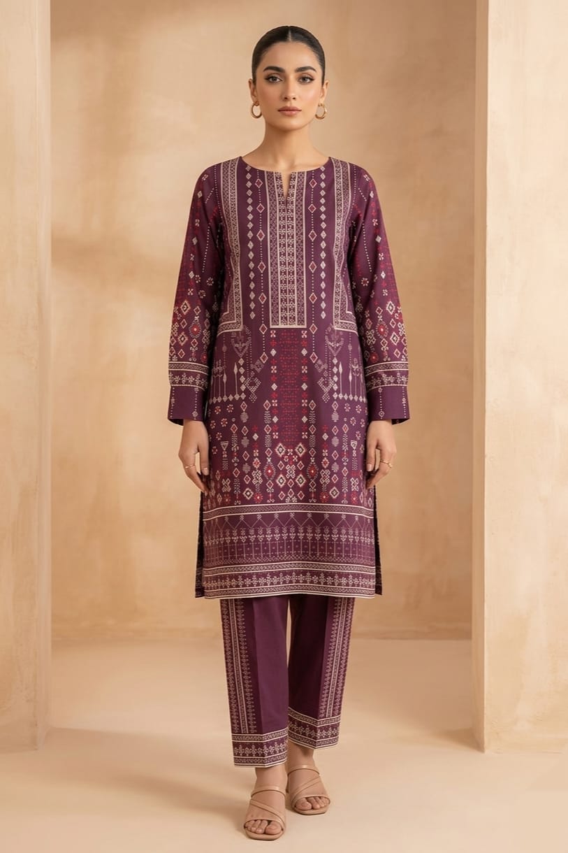 Cross Stitch Printed Lawn Unstitched Shirt