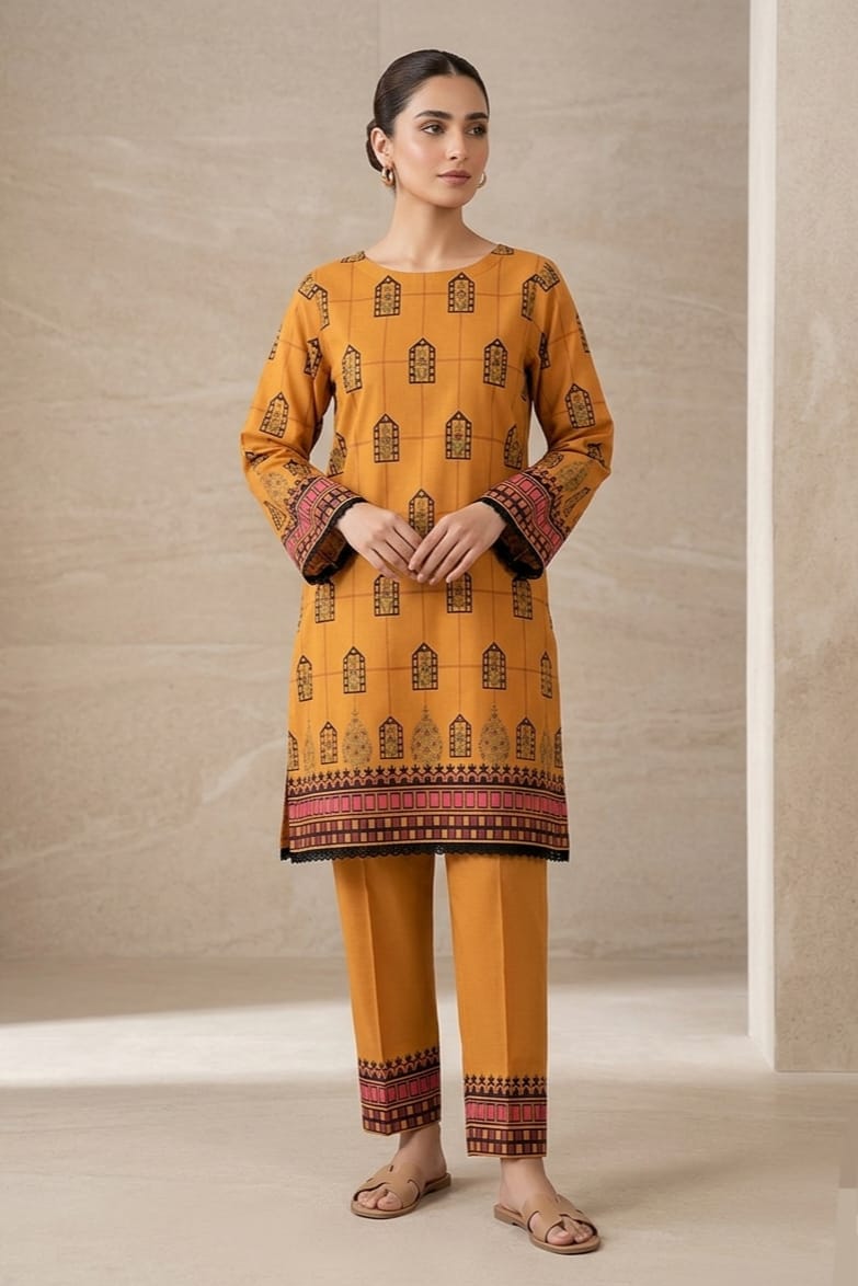 Cross Stitch Printed Lawn Unstitched Shirt