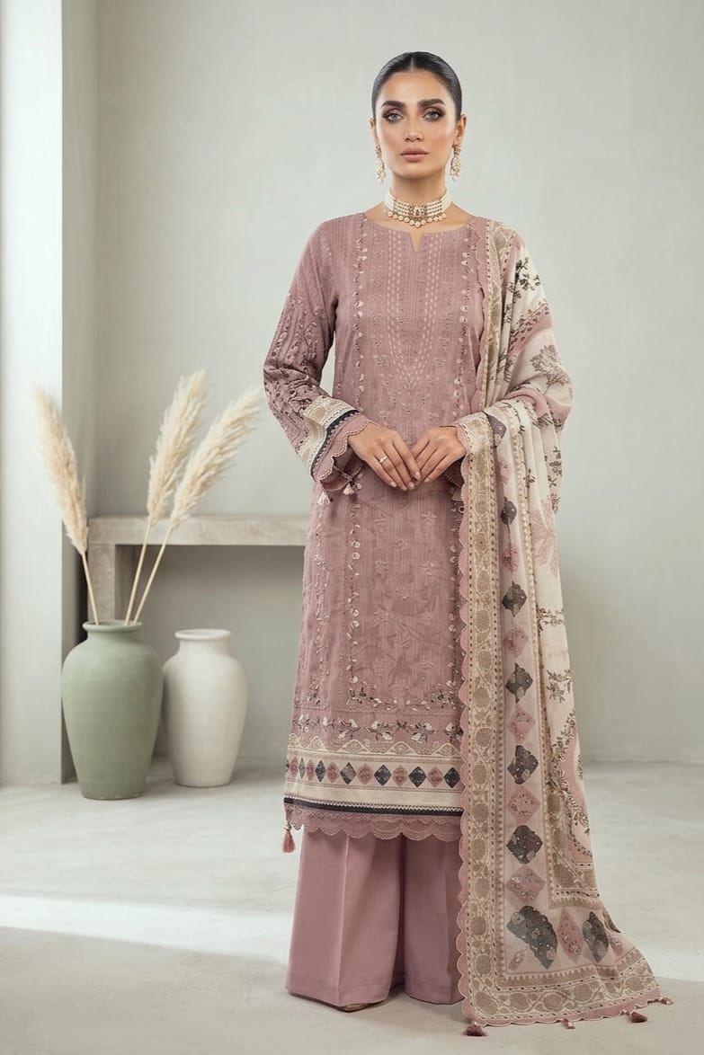Hania Minahil Unstitched Printed Lawn 3pc