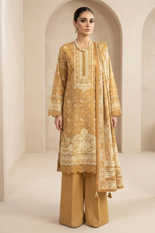 Hania Minahil Unstitched Printed Lawn 3pc