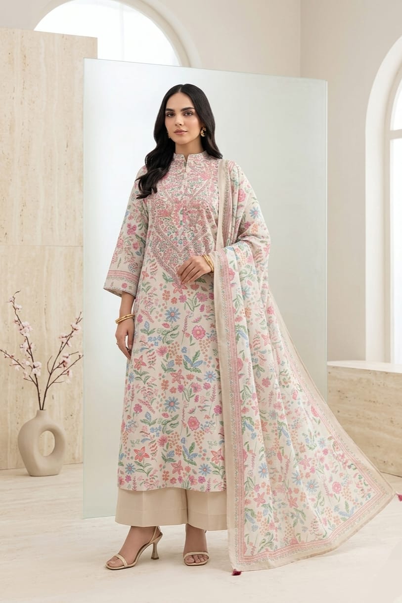 Maria B Unstitched Printed Lawn 3pc